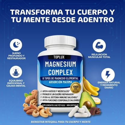 MAGNESIO COMPLEX 8 EN 1: Descanso Total - Cero Estrés