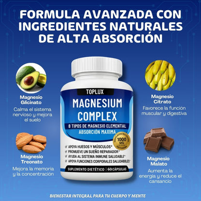 MAGNESIO COMPLEX 8 EN 1: Descanso Total - Cero Estrés